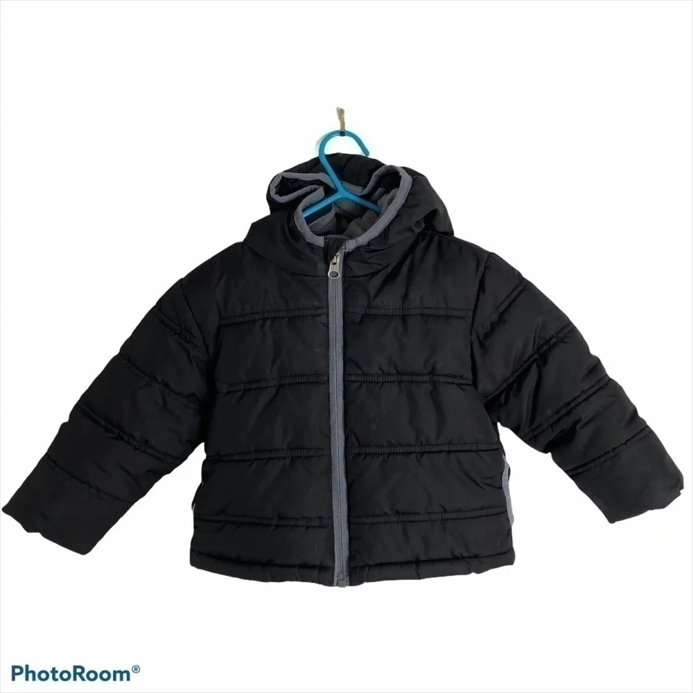 Healthtex Black Puffer Baby Jacket Kids Sz 12 mos